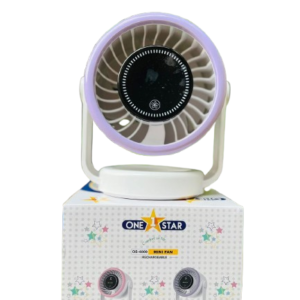 Darun Deals Home Page ONE STAR OS 4000 Mini Rechargeable Portable Table Fan with 5 Speed Digital Display